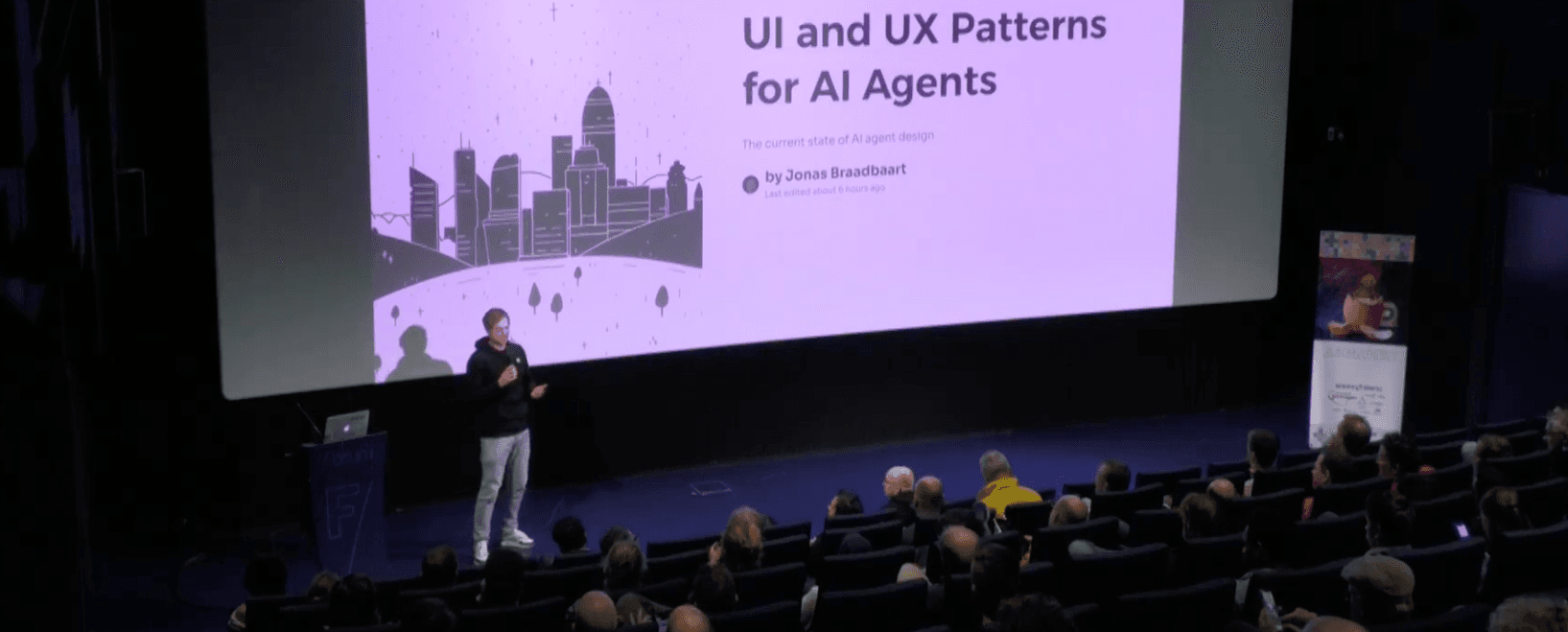 Jonas speaking at AIgrunn conference